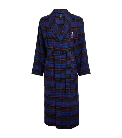 Polo Ralph Lauren Cotton Tartan Polo Bear Robe