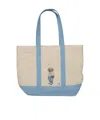 Polo Ralph Lauren Cotton Tote Bag In Brown