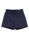 Polo Ralph Lauren Cotton Track Shorts In 蓝色