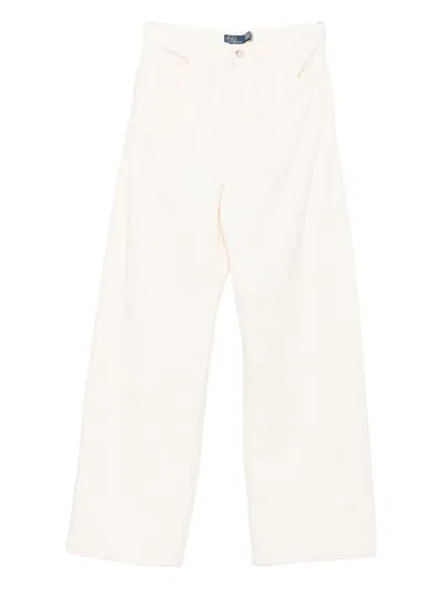 Polo Ralph Lauren Cotton Trousers In Neutral
