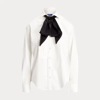 Polo Ralph Lauren Cotton Tuxedo Shirt In White