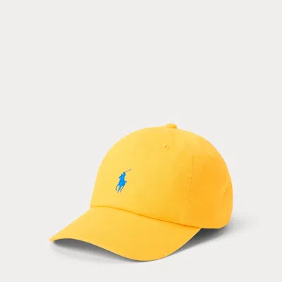 Polo Ralph Lauren Cotton Twill Ball Cap In Yellow Fin