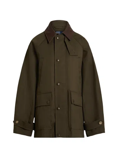 Polo Ralph Lauren Cotton Twill Barn Jacket In Green