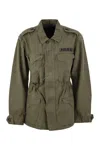 Polo Ralph Lauren Cotton Twill Military Jacket In Green