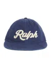 Polo Ralph Lauren Blue Baseball Cap With Logo Print On The Front And Rear Adjustable Buckle Closure