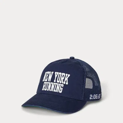 Polo Ralph Lauren Cotton Twill Trucker Cap In Blue