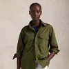 Polo Ralph Lauren Cotton Twill Workshirt In Canopy Olive