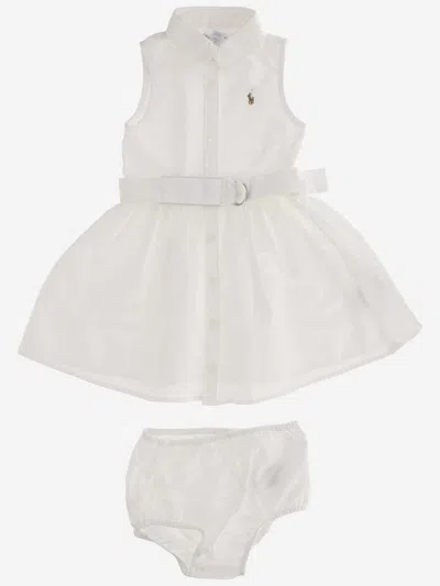 Polo Ralph Lauren Kids' Cotton Two-piece Set With Logo In White
