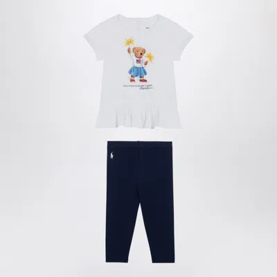 Polo Ralph Lauren Cotton Two-piece Set With Print In Blue