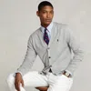 Polo Ralph Lauren Cotton V-neck Cardigan In Gray