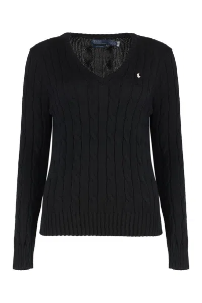 POLO RALPH LAUREN POLO RALPH LAUREN COTTON V-NECK SWEATER