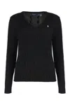 Polo Ralph Lauren Cable-knit Wool-cashmere V-neck Sweater