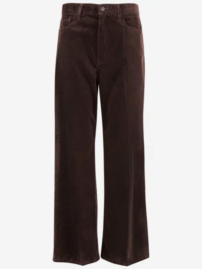 Polo Ralph Lauren Cotton Velvet Pants In Brown