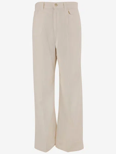 Polo Ralph Lauren Cotton Velvet Pants In Neutral
