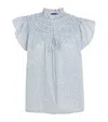 Polo Ralph Lauren Women's Floral Cotton Voile Short-sleeve Blouse In Pink