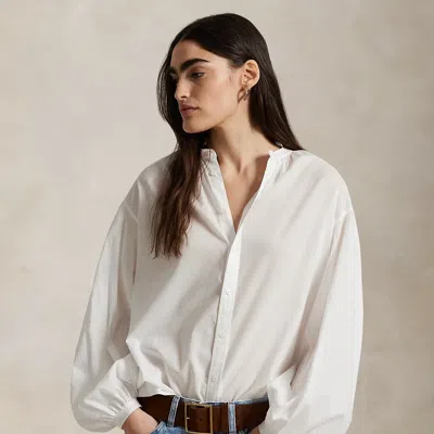 Polo Ralph Lauren Cotton Voile Shirt In White