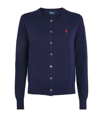 Polo Ralph Lauren Cotton-blend Cardigan In Navy