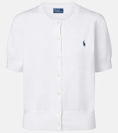 Polo Ralph Lauren Cotton-blend Cardigan In White