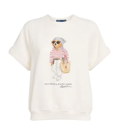 Polo Ralph Lauren Cotton-blend French Terry T-shirt In White