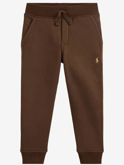 Polo Ralph Lauren Cotton-blend Joggers In Brown