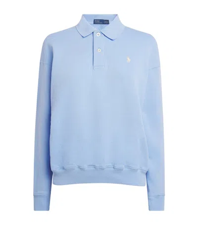 Polo Ralph Lauren Cotton-blend Polo Sweater In Blue