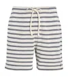 Polo Ralph Lauren Cotton-blend Stripe Shorts In White