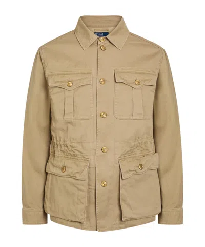 Polo Ralph Lauren Cotton-twill Utility Jacket In Nude