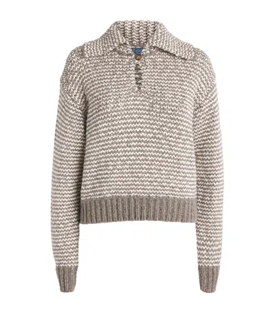 Polo Ralph Lauren Cotton-wool Blend Sweater In Neutral