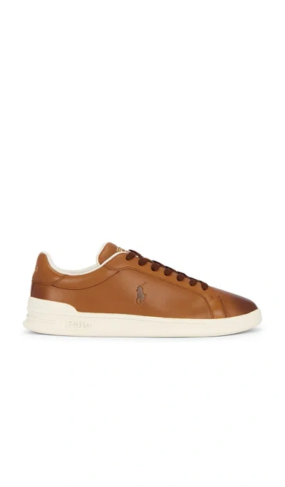 Polo Ralph Lauren Court Ii Sneaker In Pale Russet