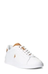 Polo Ralph Lauren Sneakers In White/tan