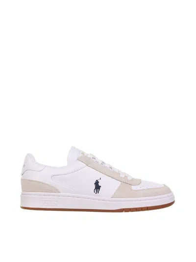 Polo Ralph Lauren Court Sneakers In White