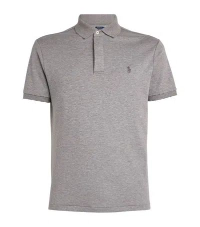 Polo Ralph Lauren Covered-placket Polo Shirt In Grey