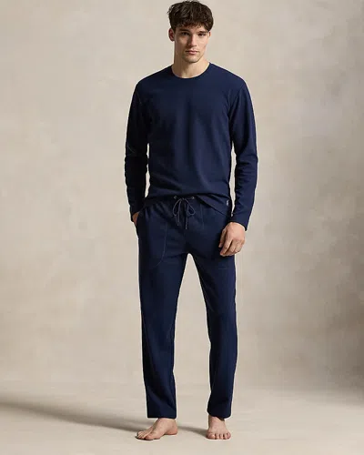 Polo Ralph Lauren Cozy Knit Drawstring Pajama Pants In Multi