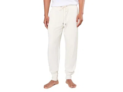 Polo Ralph Lauren Cozy Knit Pajama Joggers Men's Clothing Clubhouse Cream/soft Grey Pp: Lg, Polyester/rayon/spandex In Black