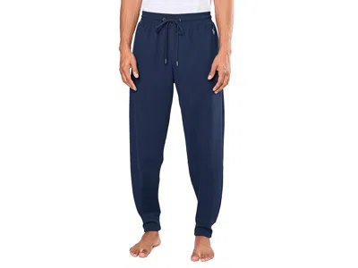 Polo Ralph Lauren Cozy Knit Pajama Joggers Men's Clothing Cruise Navy/capri Blue Pp: Lg, Polyester/rayon/spandex In Animal Print