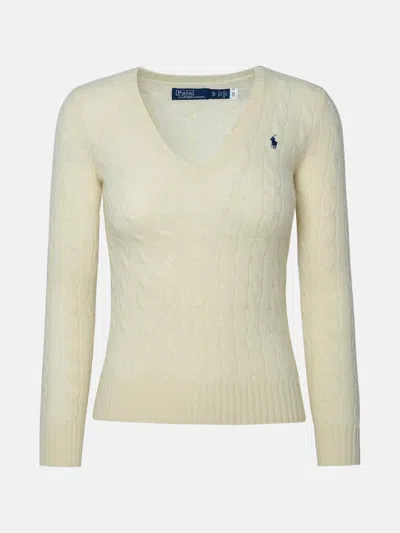 Polo Ralph Lauren Cream Cashmere Blend Kimberly Sweater