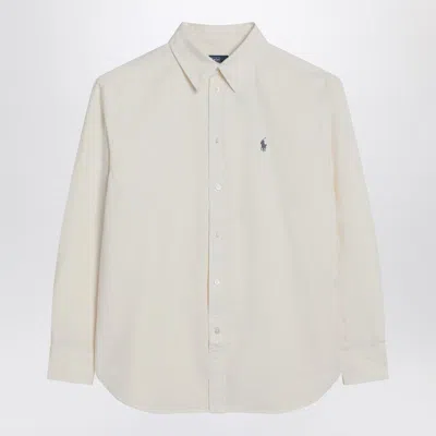Polo Ralph Lauren Cream Colour Oversize-fit Shirt