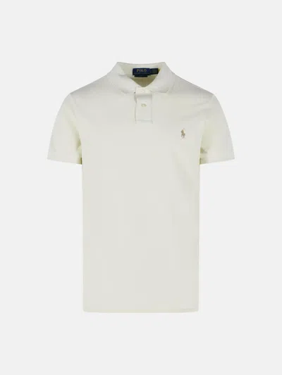 Polo Ralph Lauren Kids' Cream Cotton Polo Shirt In Neutral