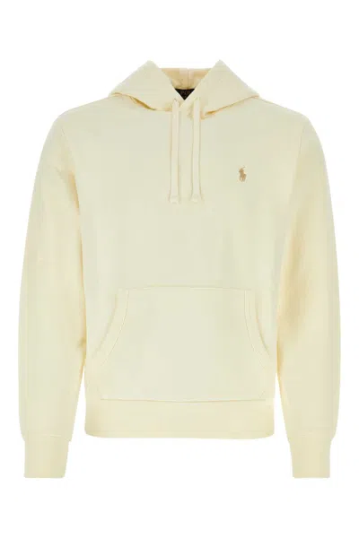 Polo Ralph Lauren Cream Cotton Sweatshirt In White