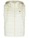 Polo Ralph Lauren Cream Nylon Vest 100gr In Beige