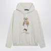 Polo Ralph Lauren Cream-white Polo Bear Sweatshirt In White