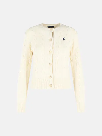 Polo Ralph Lauren Cream Wool And Cashmere Sweater