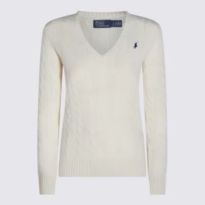 POLO RALPH LAUREN CREAM WOOL KNITWEAR