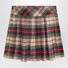 Polo Ralph Lauren Pleated  Check Print Cotton Skirt