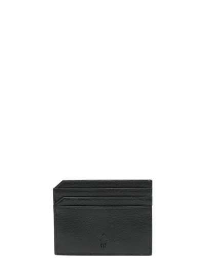 Polo Ralph Lauren Credit Card Holder With Logo In Black