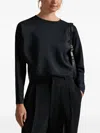 Polo Ralph Lauren Crew-neck Blouse In Black