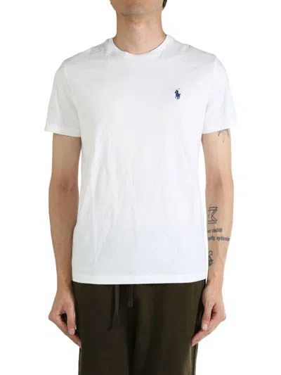 Polo Ralph Lauren Embroidered Logo Crewneck T-shirt In White
