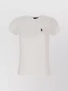 POLO RALPH LAUREN CREW NECK COTTON T-SHIRT WITH CONTRASTING CHEST