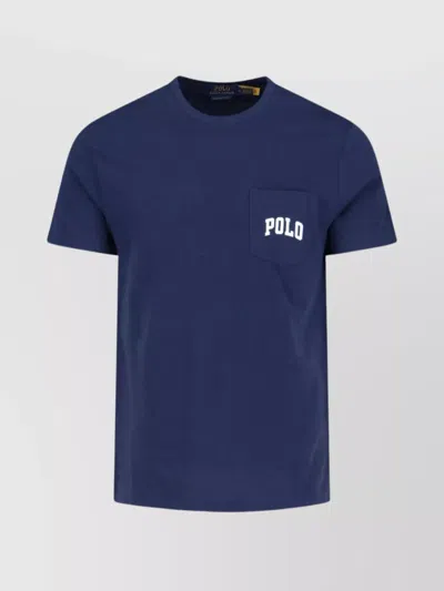 Polo Ralph Lauren Crew Neck Graphic Print Chest Pocket