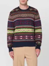 Polo Ralph Lauren Multicolored Crew Neck Sweater With Intarsia In Multi